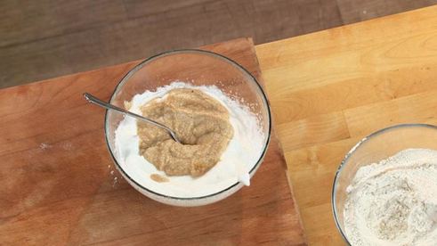 копченая утка с яблочным суфле