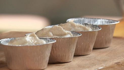 копченая утка с яблочным суфле