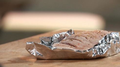 копченая утка с яблочным суфле