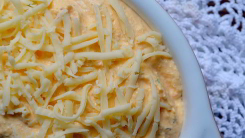 морковно-творожное суфле с молодой рукколой