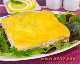 Рыба в сырном суфле