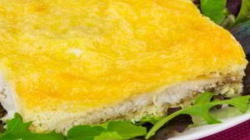 рыба в сырном суфле