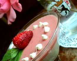 Сливочно-ягодно суфле