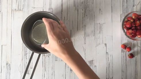 сливочное суфле с земляникой