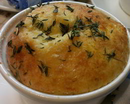 Суфле из козьего сыра с тимьяном