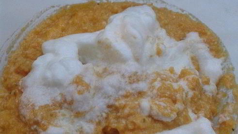 суфле из тыквы с креветками