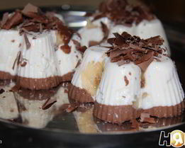 Суфле творожно-банановое с шоколадом