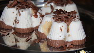 Суфле творожно-банановое с шоколадом