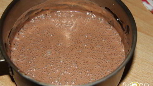 суфле творожно-банановое с шоколадом