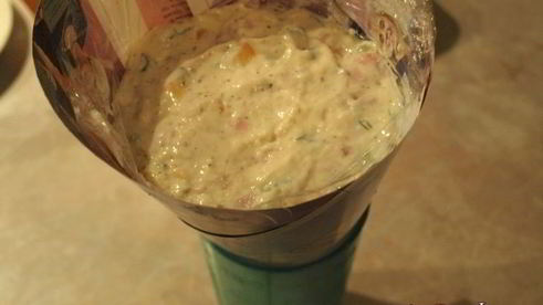 сырное суфле елка с балыком