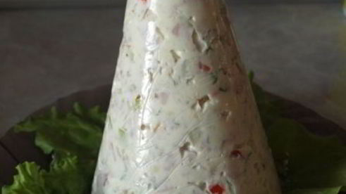 сырное суфле елка с балыком