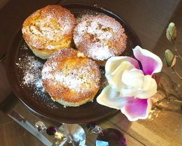 Творожно-рисовые пудинги с ананасовым суфле