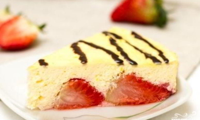 Рецепт творожного суфле с ягодами