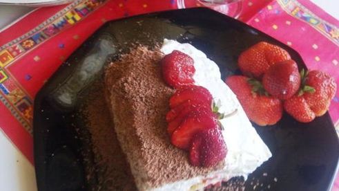 клубничное тирамису