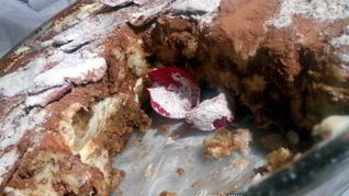 Медовый тирамису с лепестками роз