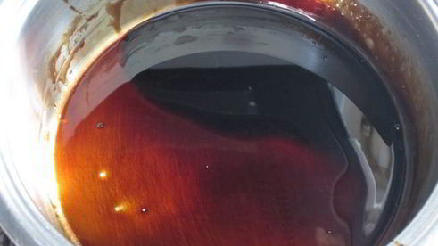 мини-тирамису с томатным чатни и бальзамическим сиропом