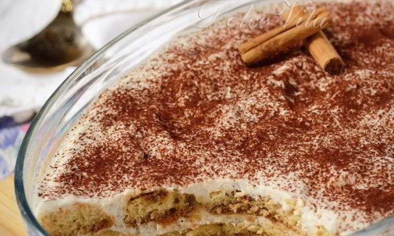 Рецепт тирамису с рикоттой, орехами и корицей