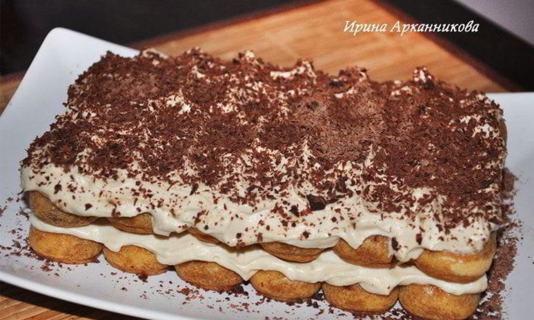 Рецепт тирамису с темным шоколадом