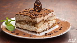 Тирамису с яблоками