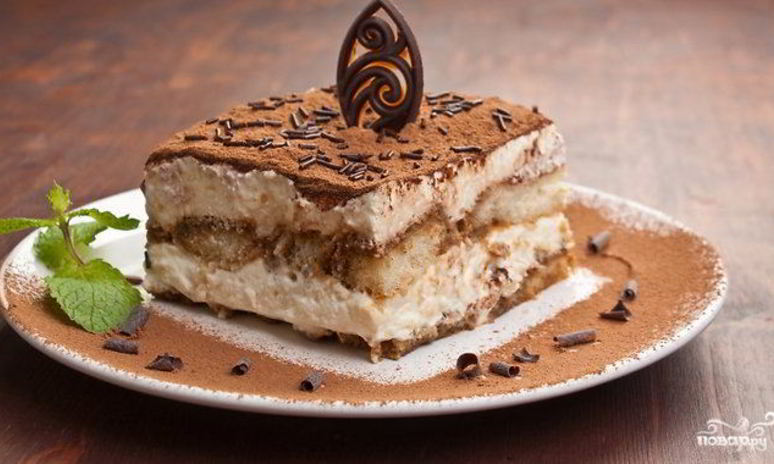 Рецепт тирамису с яблоками