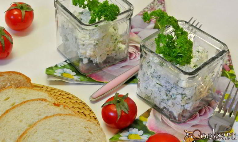 Рецепт творога с зеленью