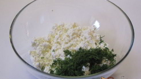творог с зеленью