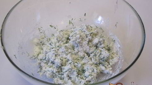 творог с зеленью