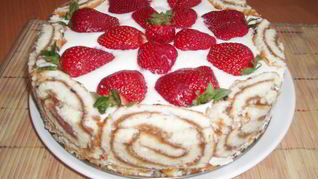 Творожный торт-десерт без выпечки