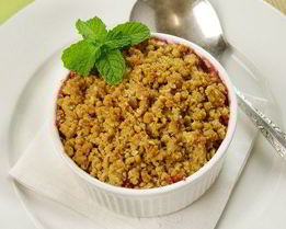 Ягодно-абрикосовый пудинг