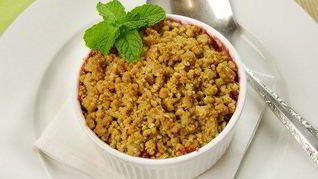 Ягодно-абрикосовый пудинг