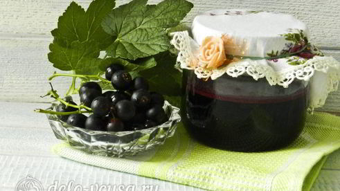 желе из черной смородины