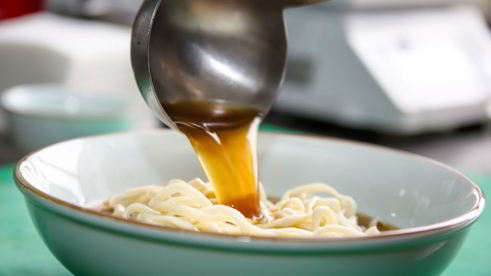 домашняя лапша с телятиной