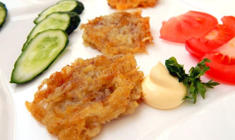 Рецепт драников без яиц