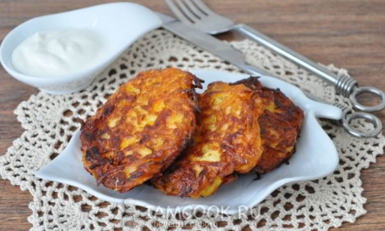 Рецепт драников картофельных с тыквой