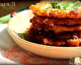 Драники с чесноком