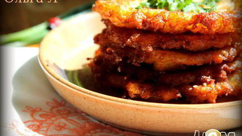драники с чесноком