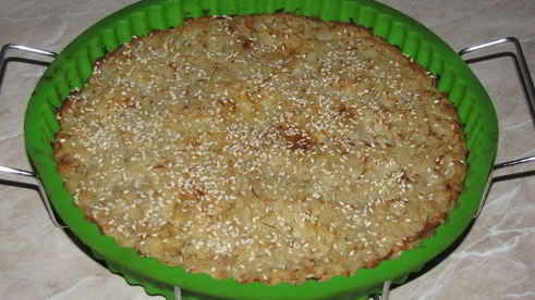 драники с грибами и кунжутом, запеченные в духовке