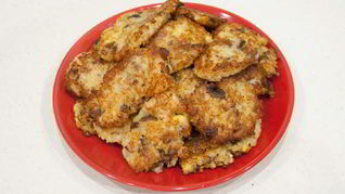 Драники с грибами постные