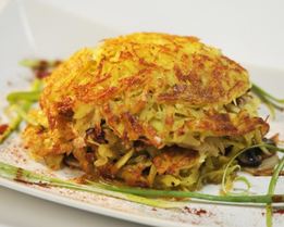 Драники с грибной начинкой