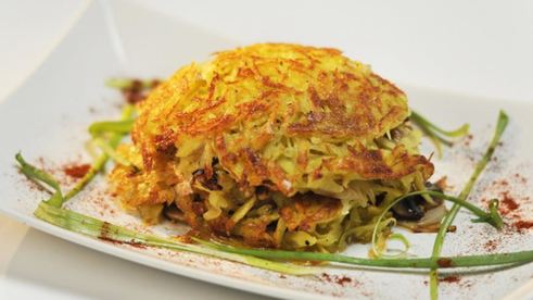 драники с грибной начинкой