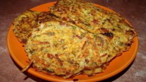 драники с колбасой