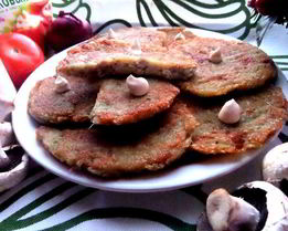 Драники с мясной начинкой