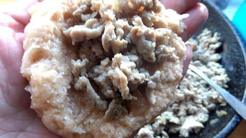 драники с мясной начинкой