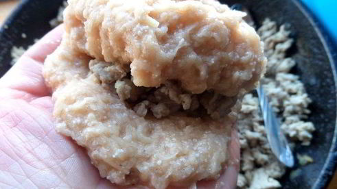 драники с мясной начинкой