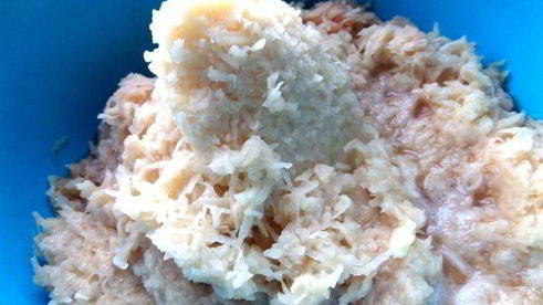 драники с мясной начинкой