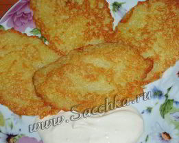 Картофельные драники постные