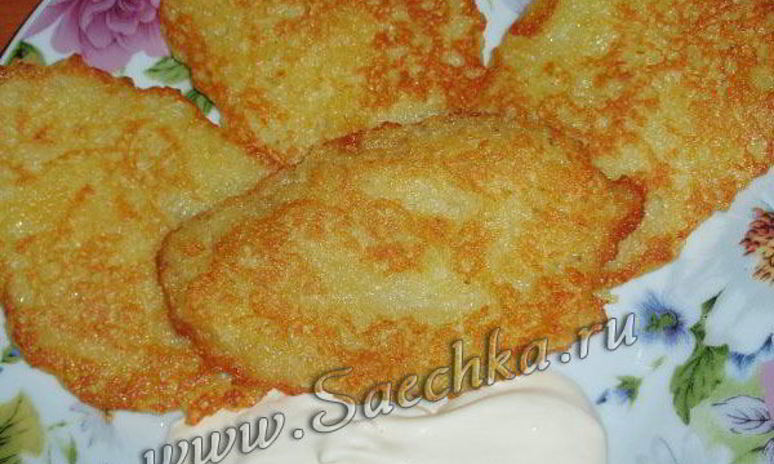 Рецепт картофельных драников постных