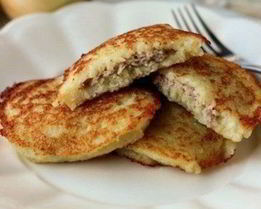 Картофельные драники с мясом