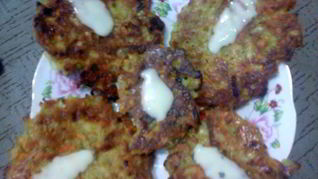 Постные драники с луком и морковкой