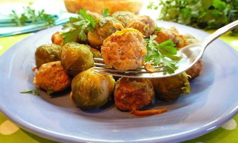 Рецепт брюссельской капусты с фрикадельками